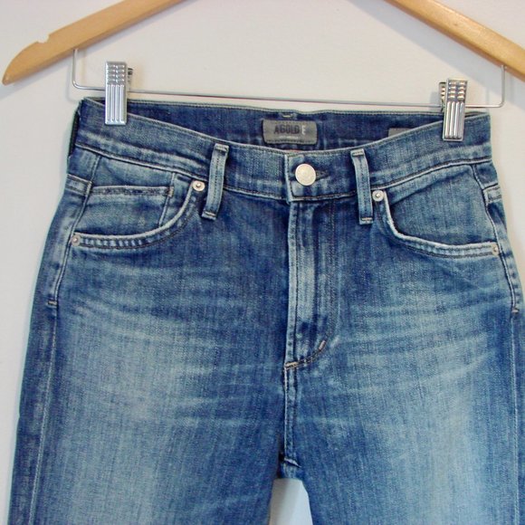 Aritzia Agolde Camile Jeans High Rise Straight Leg Ankle Jeans Size 24 - Picture 3 of 16